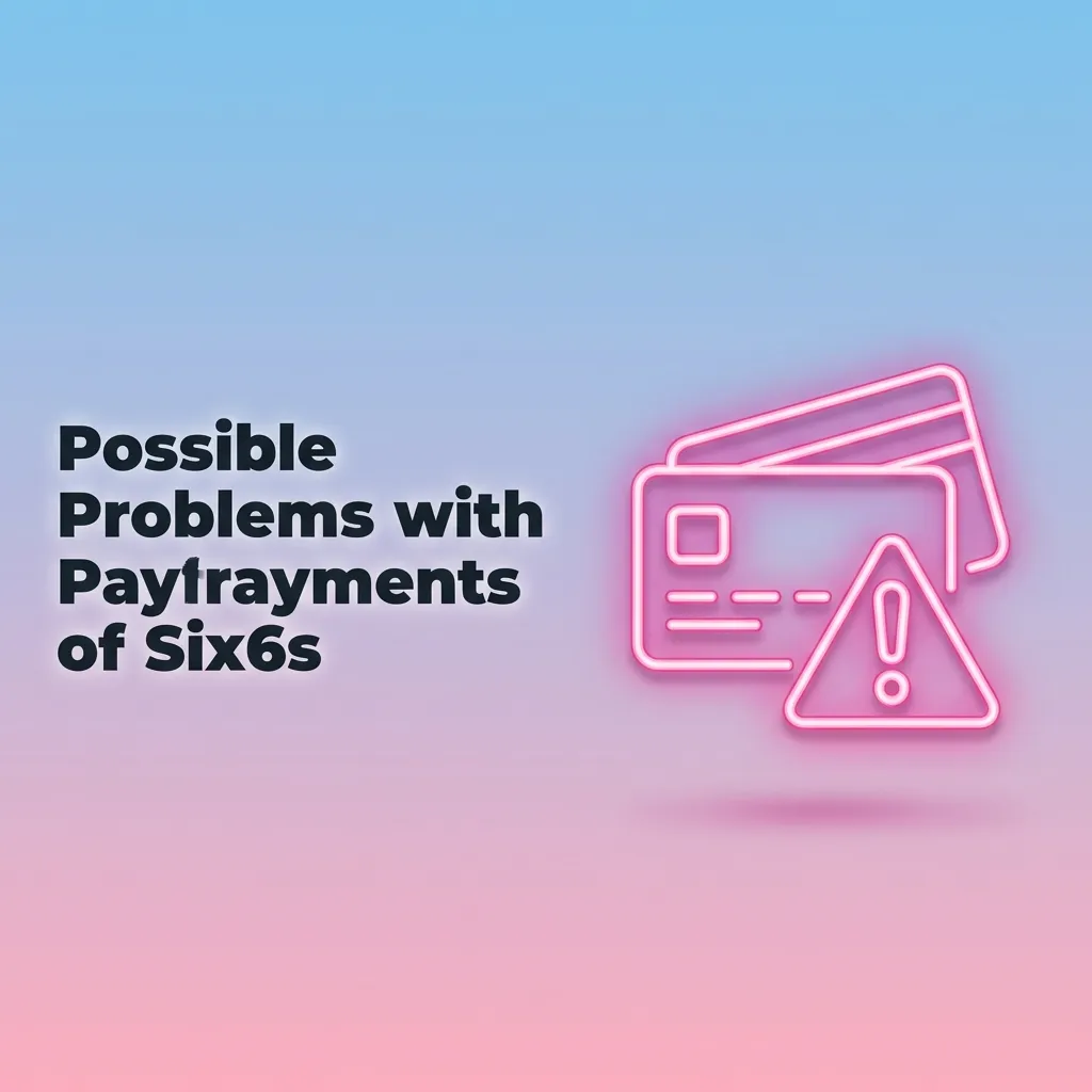 Six6s payment troubleshooting guide showing common deposit and withdrawal issues with solutions for users