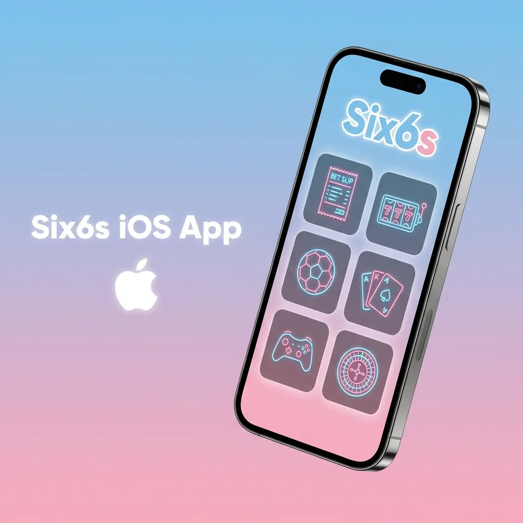 Six6s betting app interface on iPhone and iPad devices showing sports wagering features