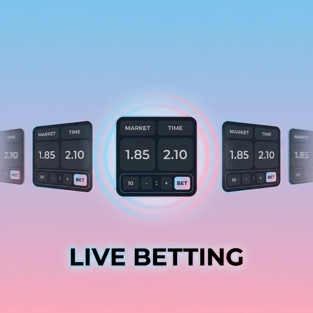 Real-time sports betting interface showing live odds updates and cash-out options during an ongoing match