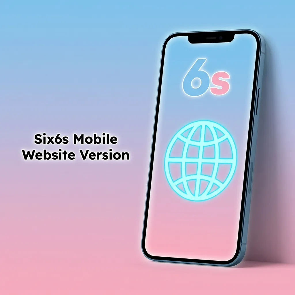 Six6s mobile website interface on smartphone displaying betting options and casino games