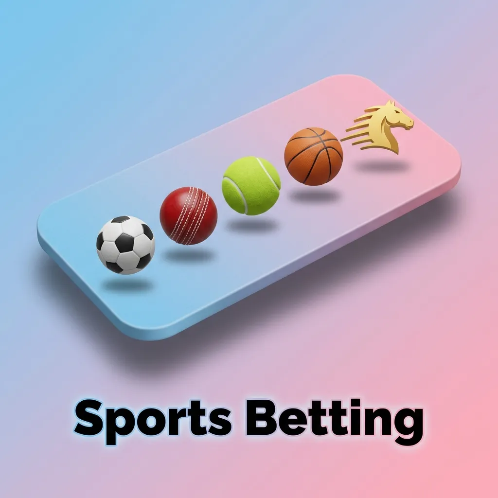Sports betting interface showing multiple markets including cricket, football, tennis, basketball, and esports options.