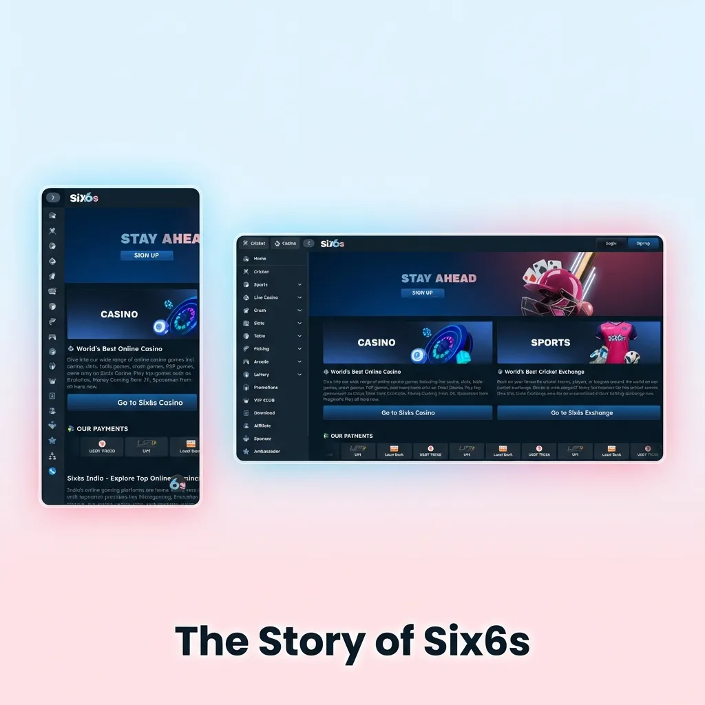 Six6s platform overview showing Curaçao-licensed sports betting and casino services for South Asian markets