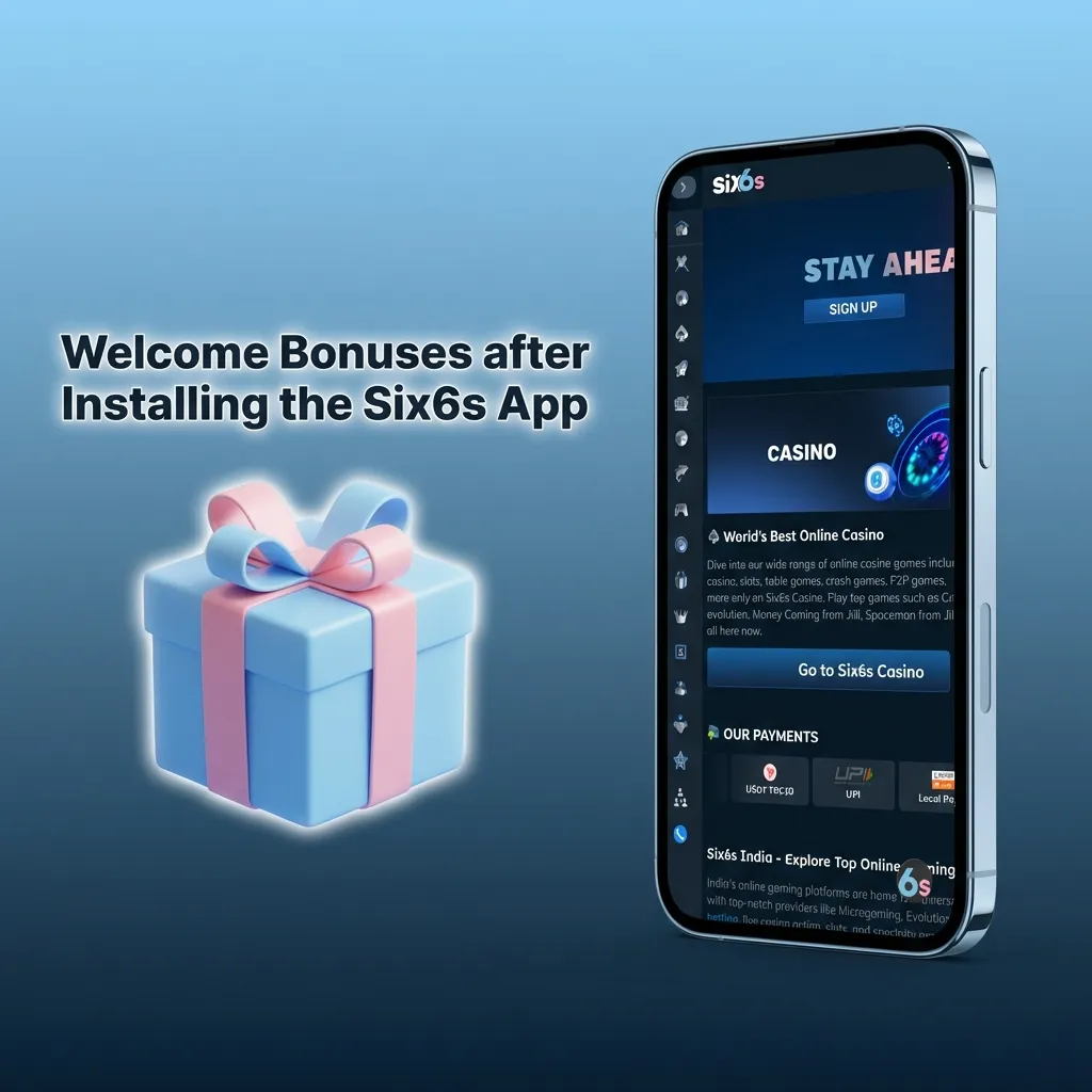 Six6s app welcome bonuses: 200% casino bonus and 100% sports bonus offers for new members